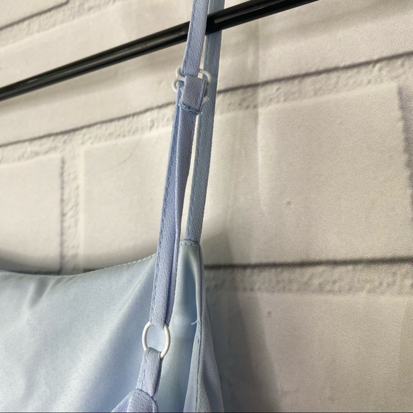 Superdown blue Morgan layered wrap dress size extra small - Picture 6 of 10